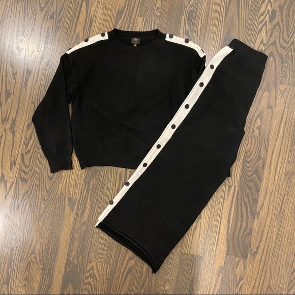 Knit Set with Button Detail - Picture 2 of 4